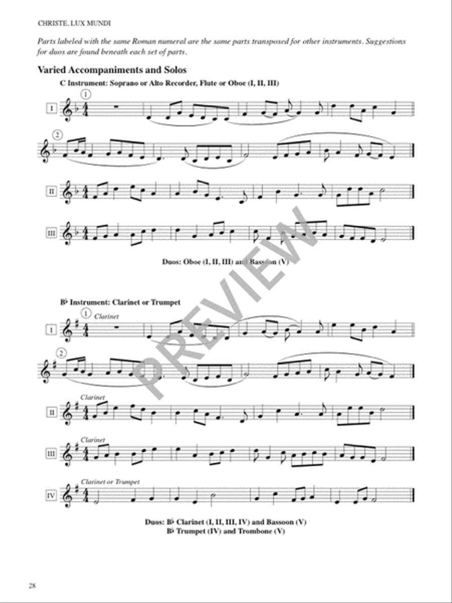 Christe Lux mundi - Instrument edition Guitar scores gallery preview page 30