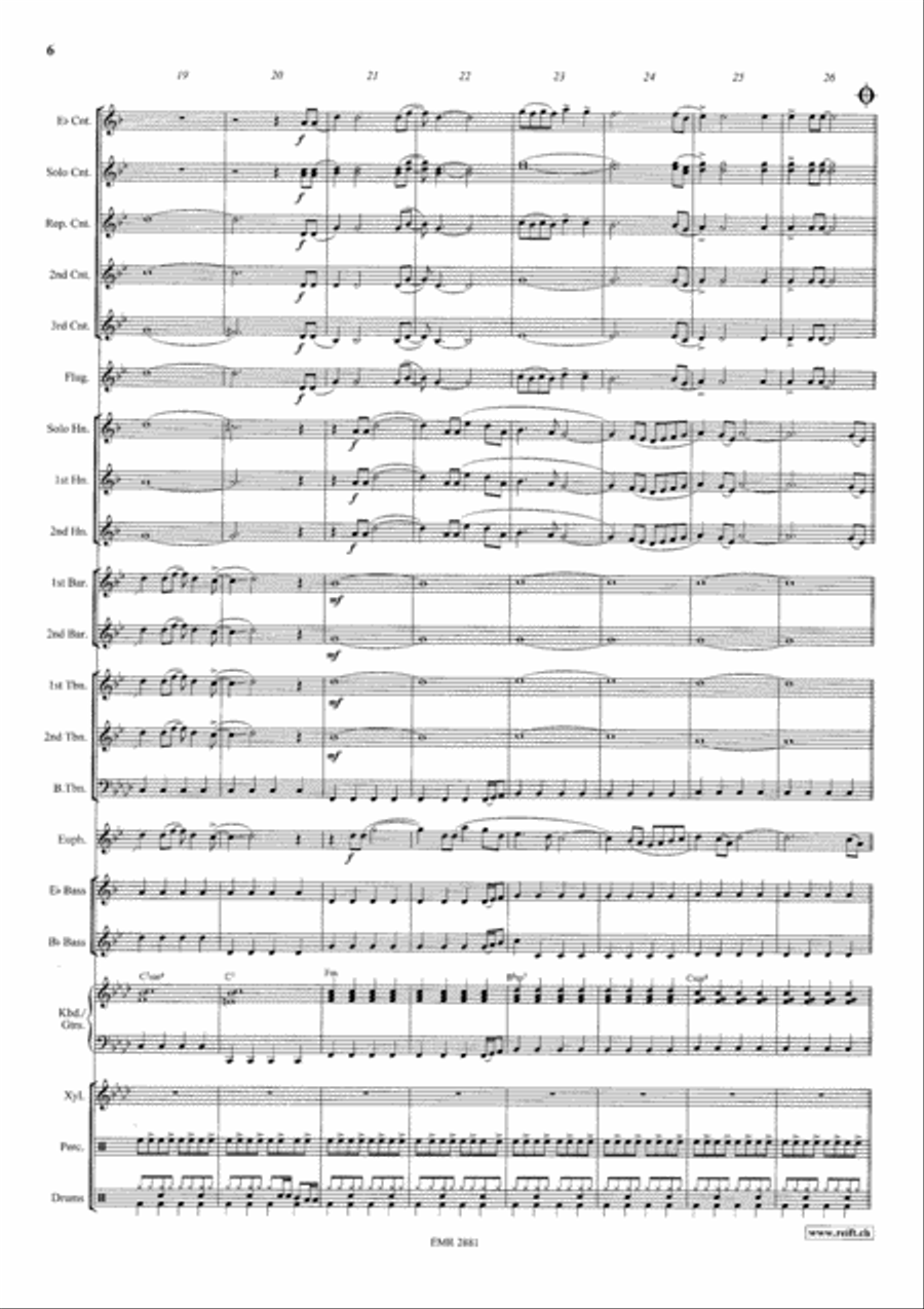 It's Raining Men Brass Band scores gallery preview page 7