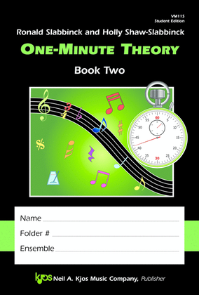 Book cover for One-Minute Theory, Book 2 - Student Edition