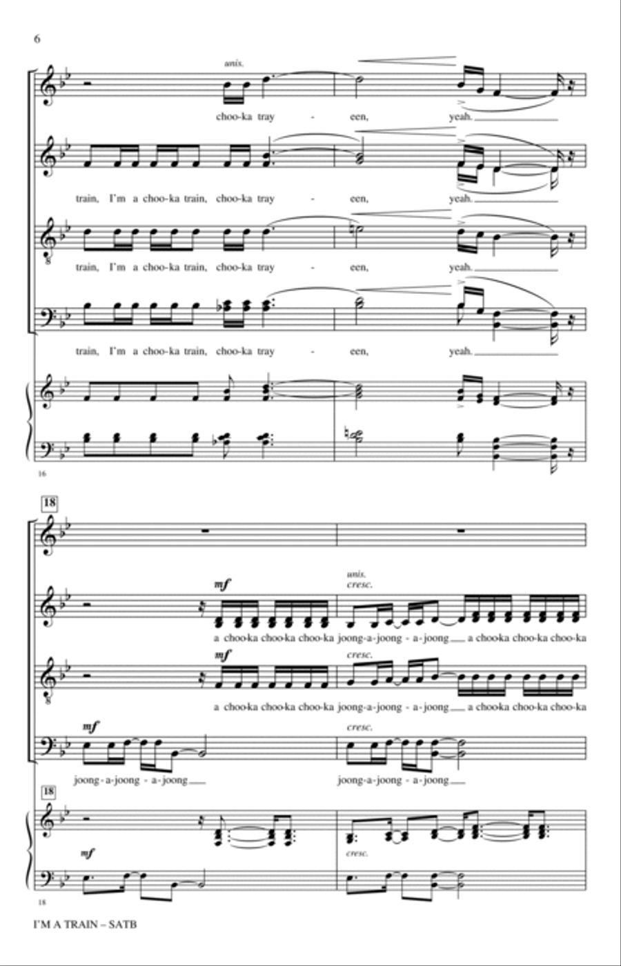 I'm A Train 4-Part scores gallery preview page 5