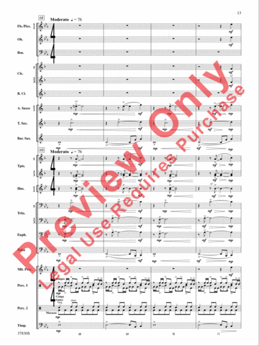 Yuletide Tapestry Concert Band scores gallery preview page 14