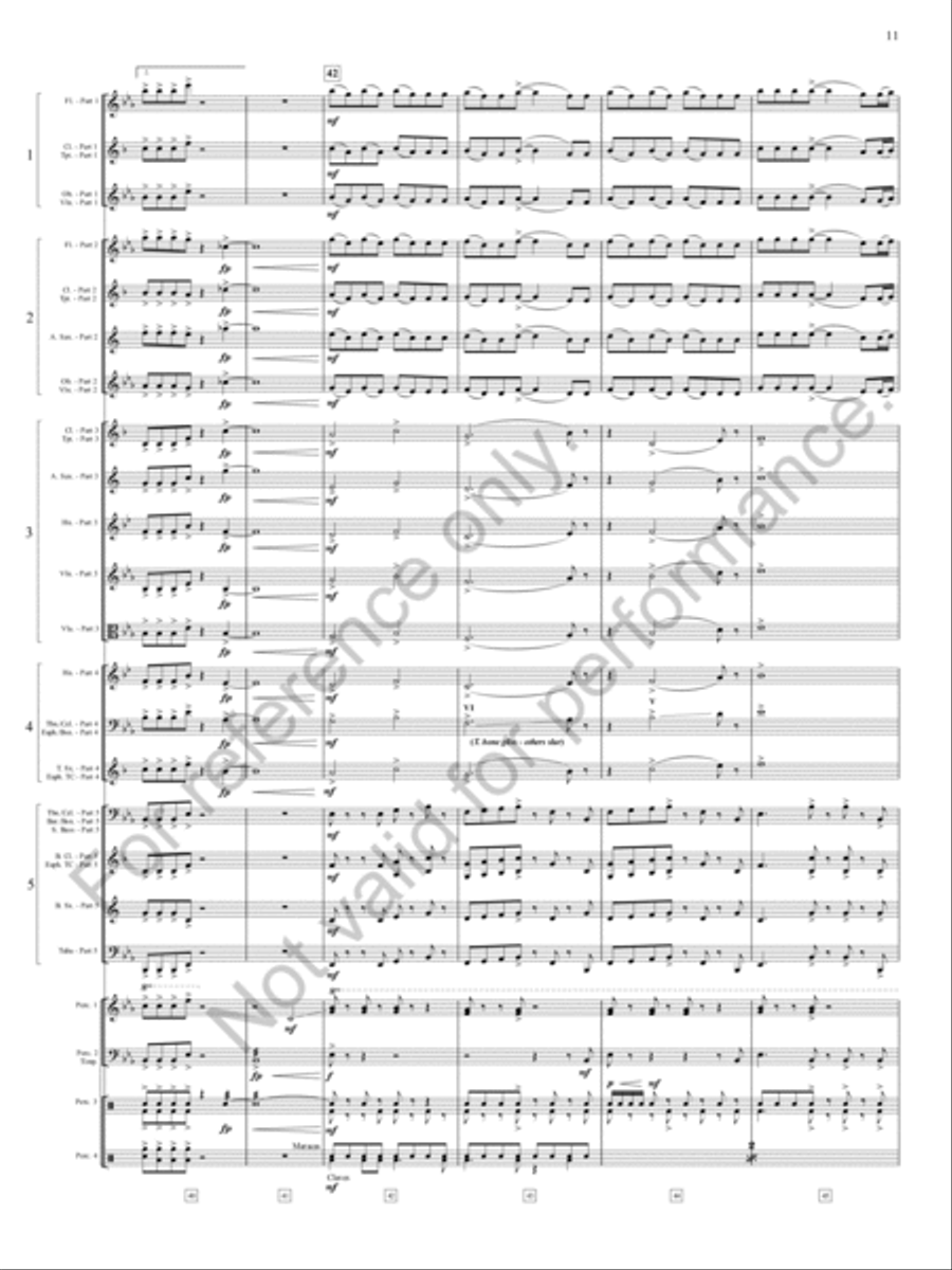 Danza Sonora Concert Band scores gallery preview page 12