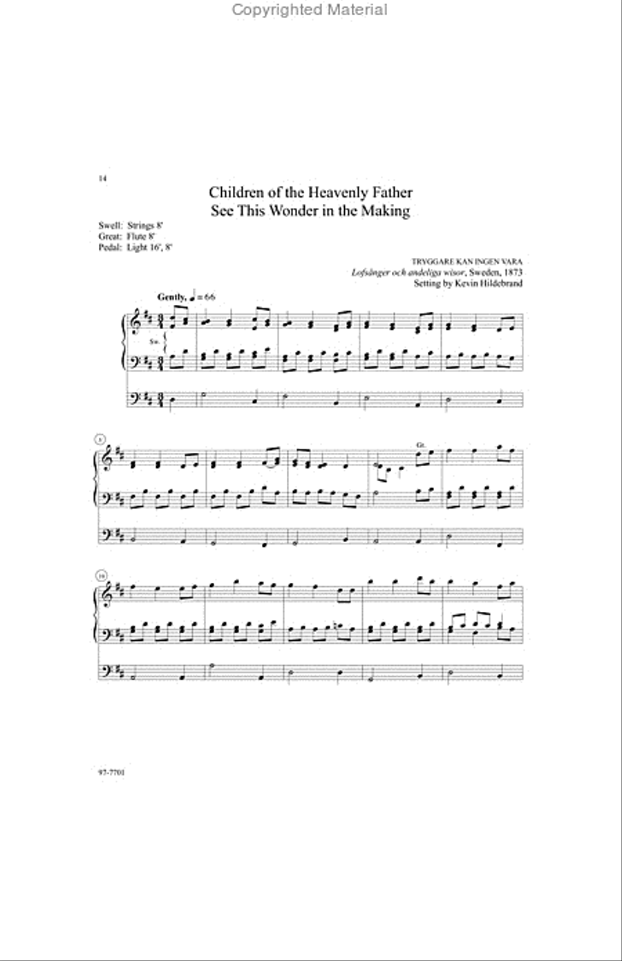 Six Hymn Improvisations, Set 10 Organ scores gallery preview page 6