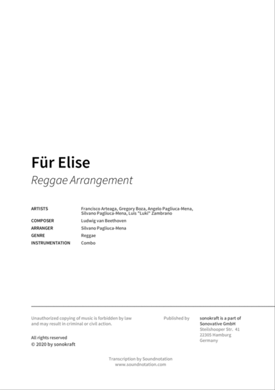Für Elise Orchestra scores gallery preview page 2