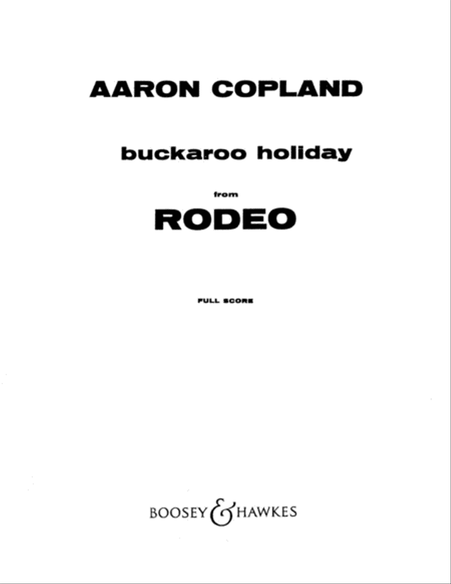 Buckaroo Holiday Orchestra scores gallery preview page 1
