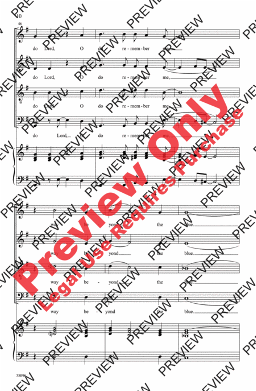 Do Lord, Remember Me Do Lord, Remember Me 4-Part scores gallery preview page 10