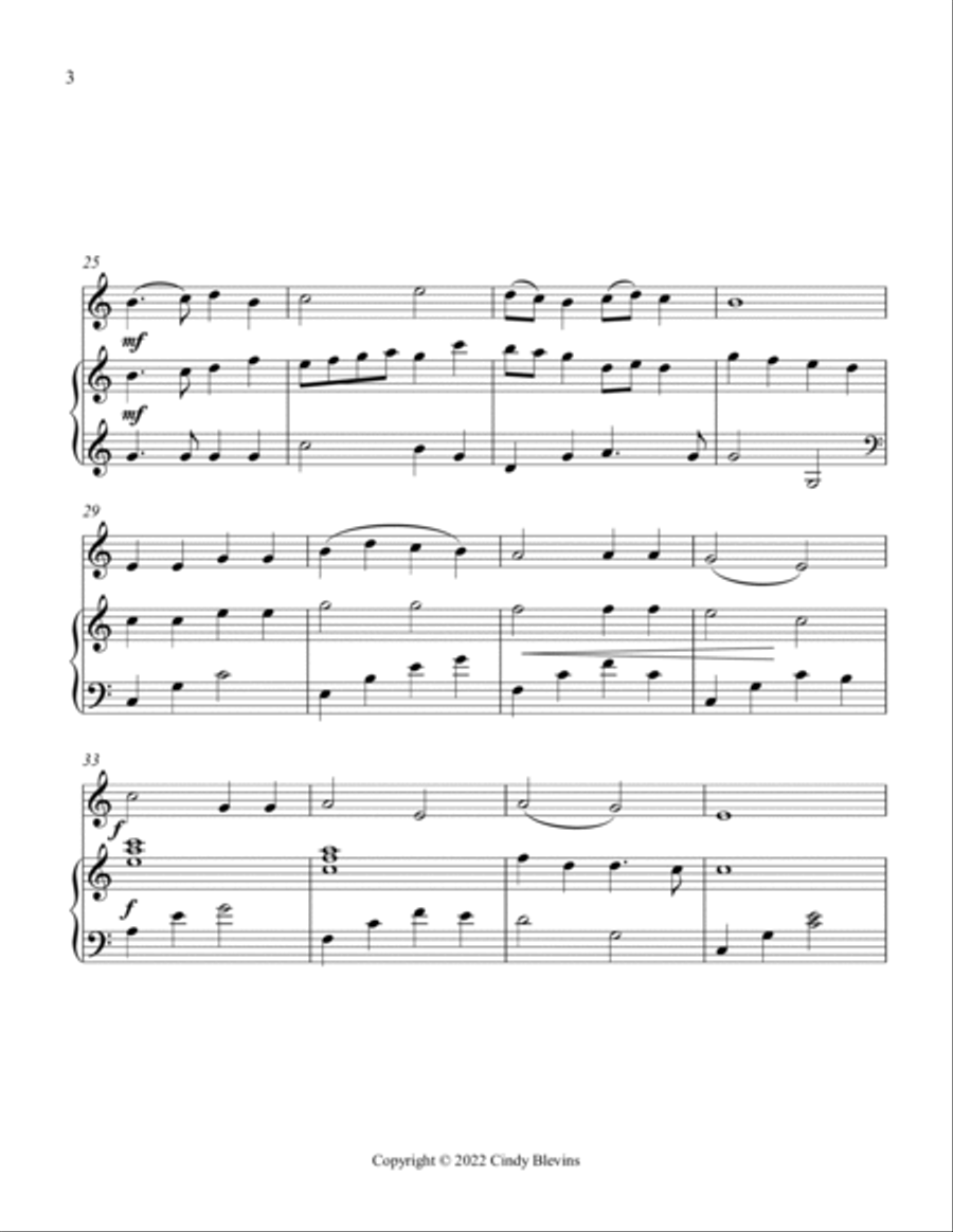 Holy, Holy, Holy! Lord God Almighty, for Harp and Tin Whistle (D) Harp scores gallery preview page 4