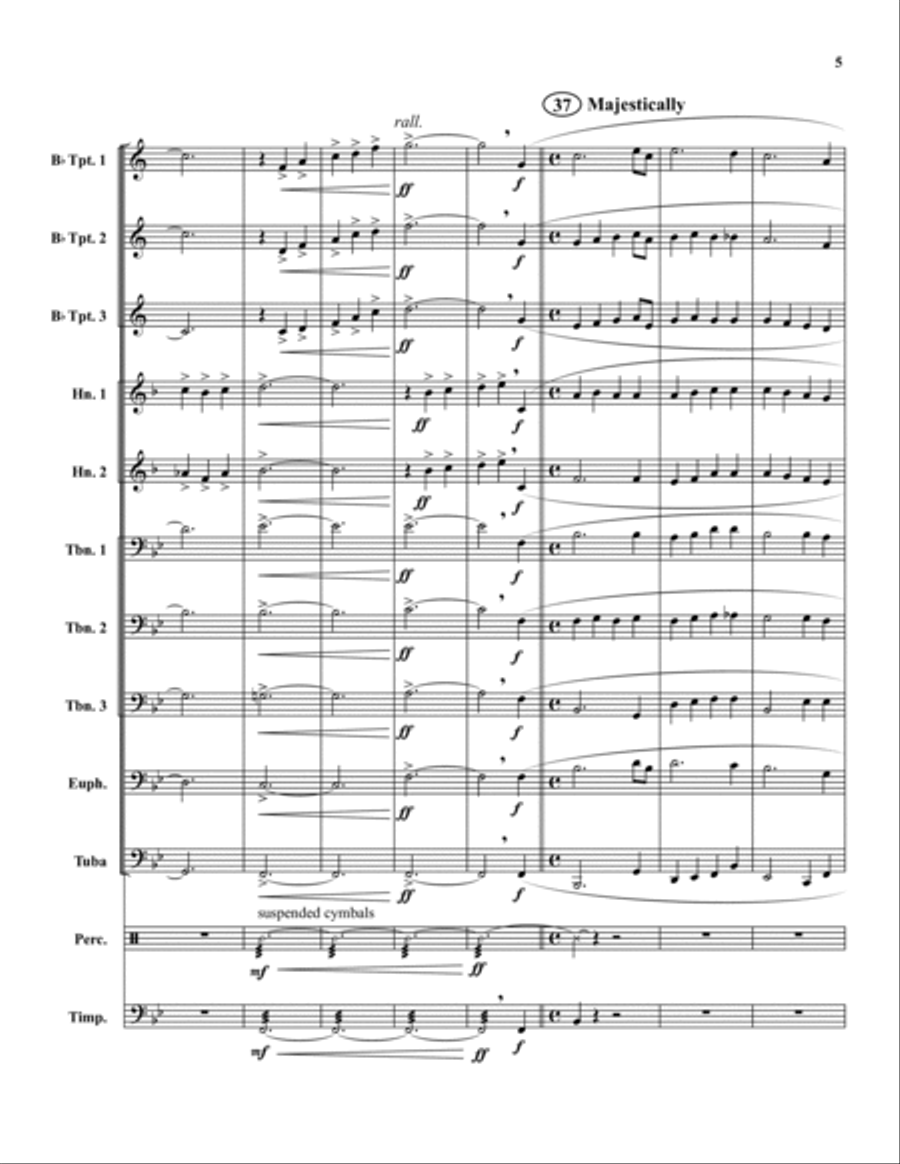 Amazing Grace Brass Ensemble scores gallery preview page 5