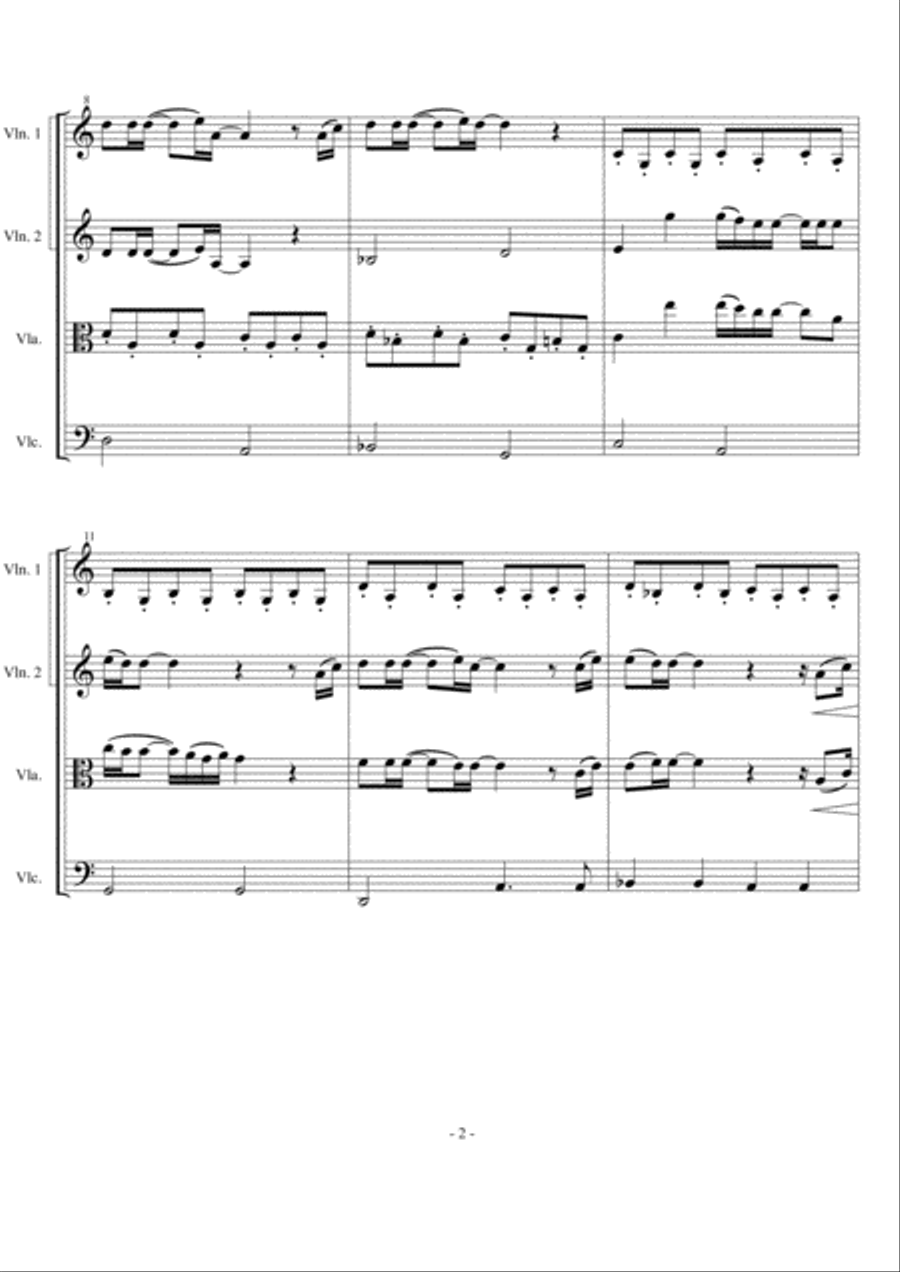 Heaven String Quartet scores gallery preview page 2