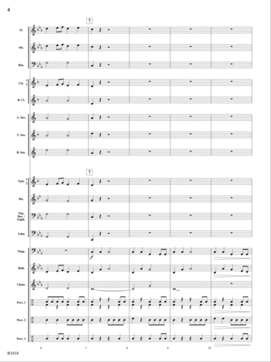 Champions Rising: Score Concert Band scores gallery preview page 4