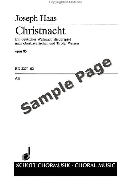 Haas J Christnacht Op85 (ep)