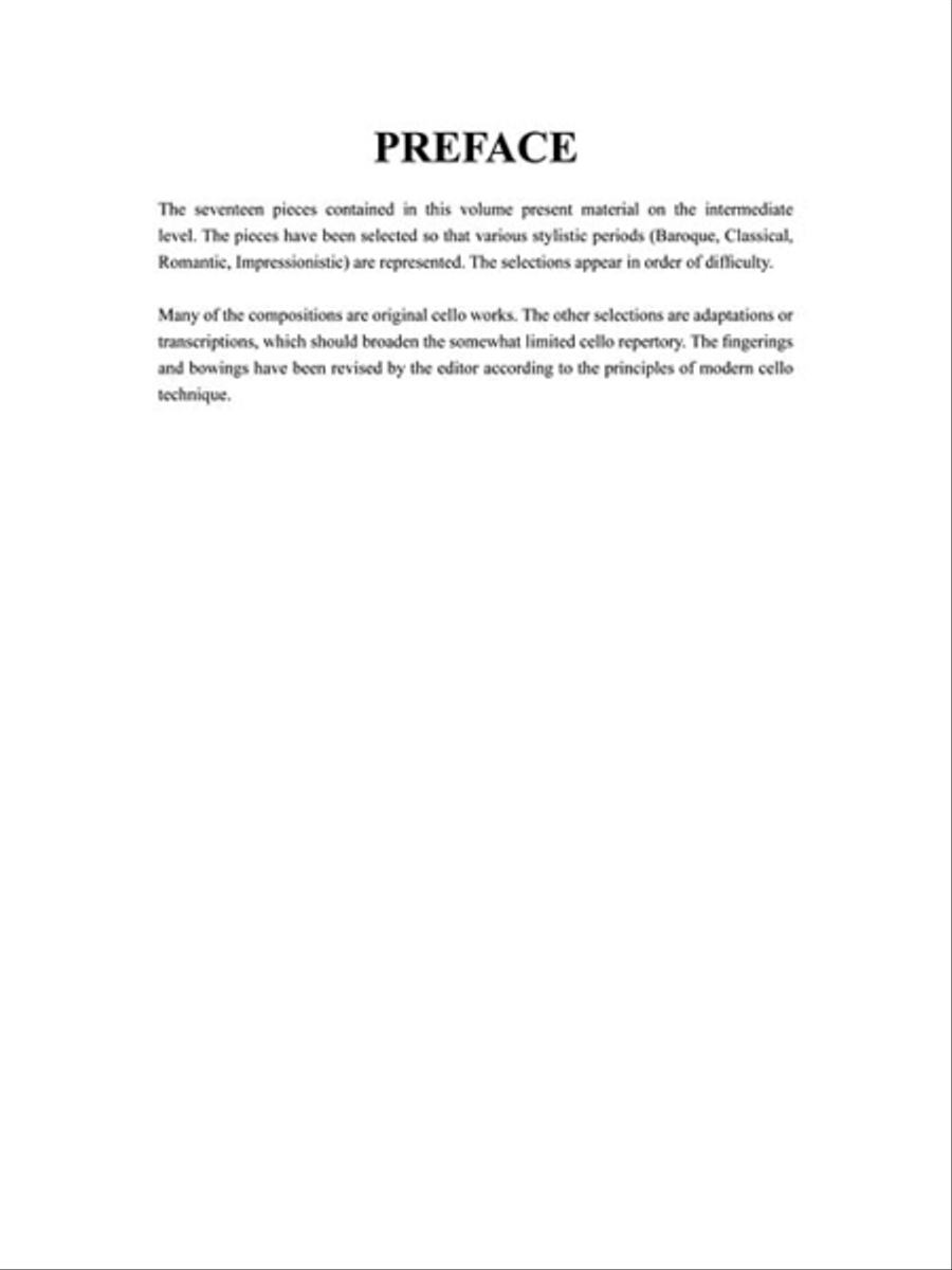Solos for the Cello Player Piano Accompaniment scores gallery preview page 3