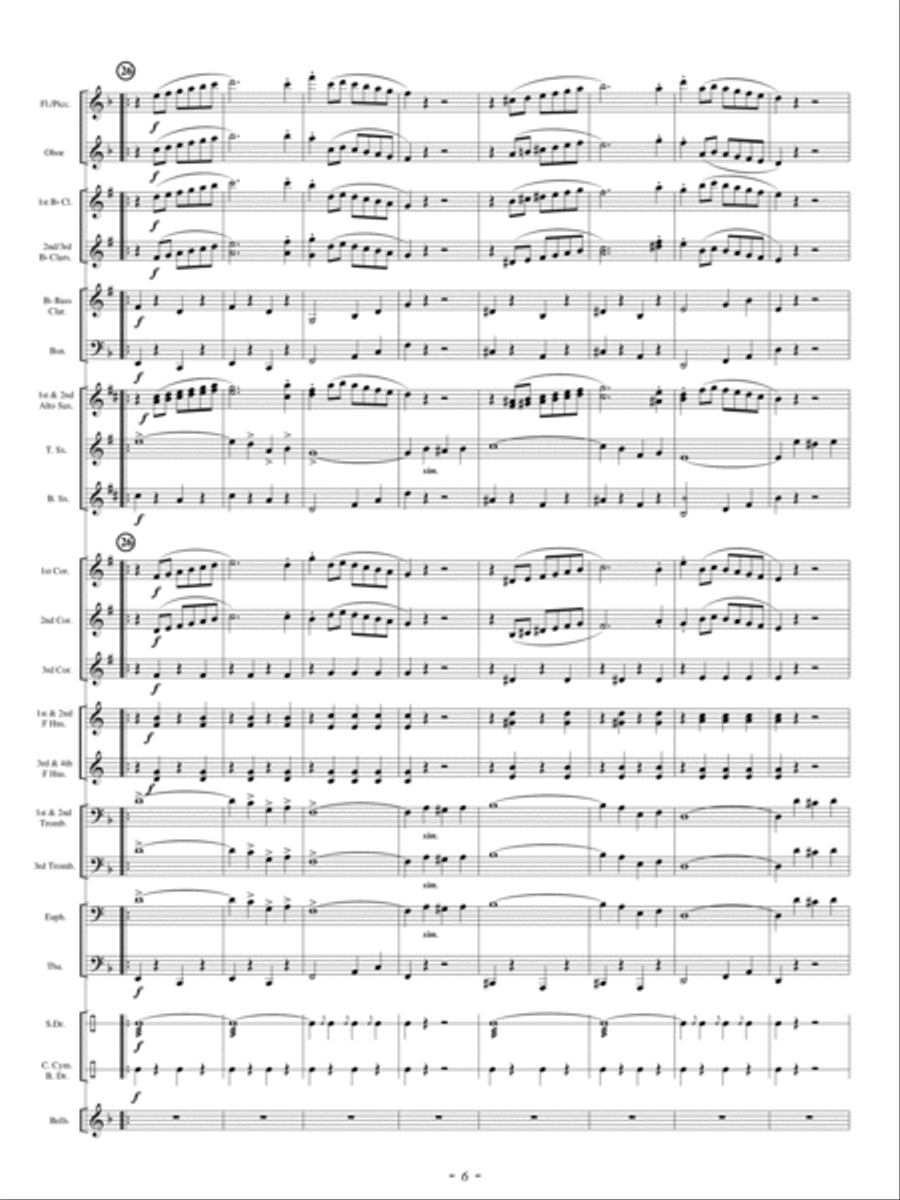America Exultant Concert Band scores gallery preview page 5