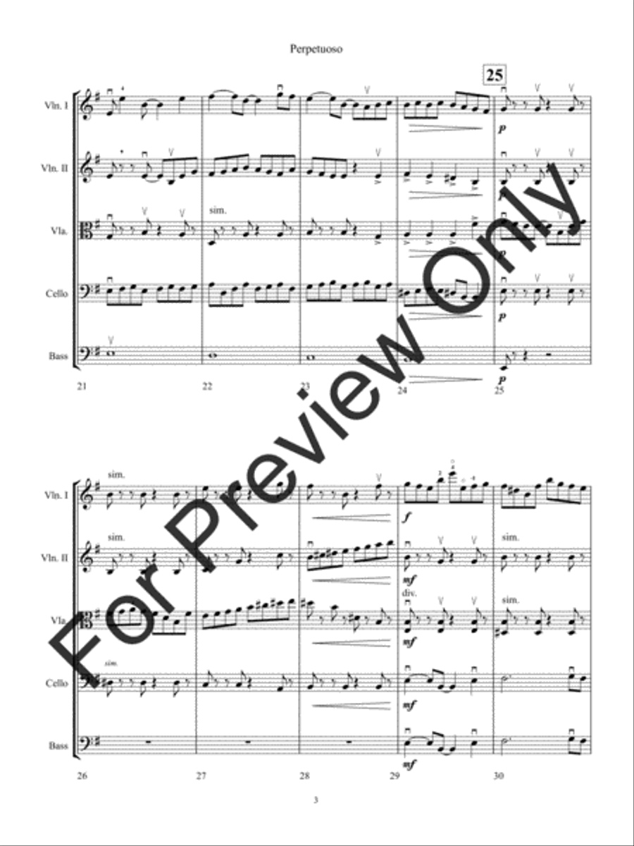 Perpetuoso (Score) Perpetuoso (Score) String Orchestra scores gallery preview page 6