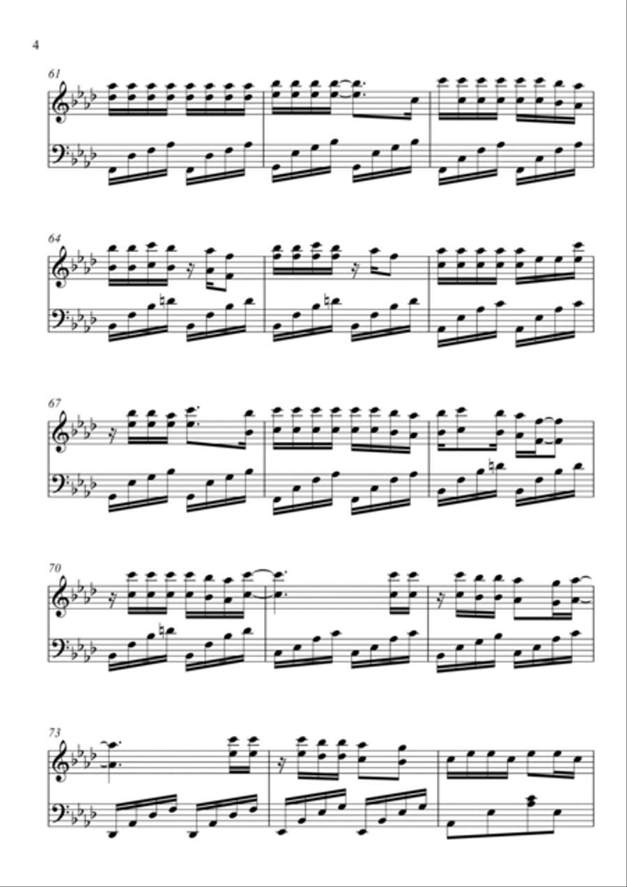 Total Eclipse Of The Heart Piano Solo scores gallery preview page 4