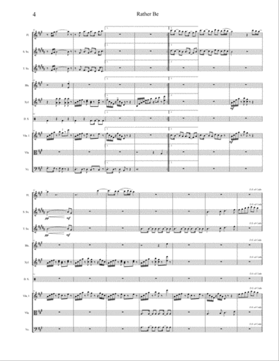 Rather Be Large Ensemble scores gallery preview page 4