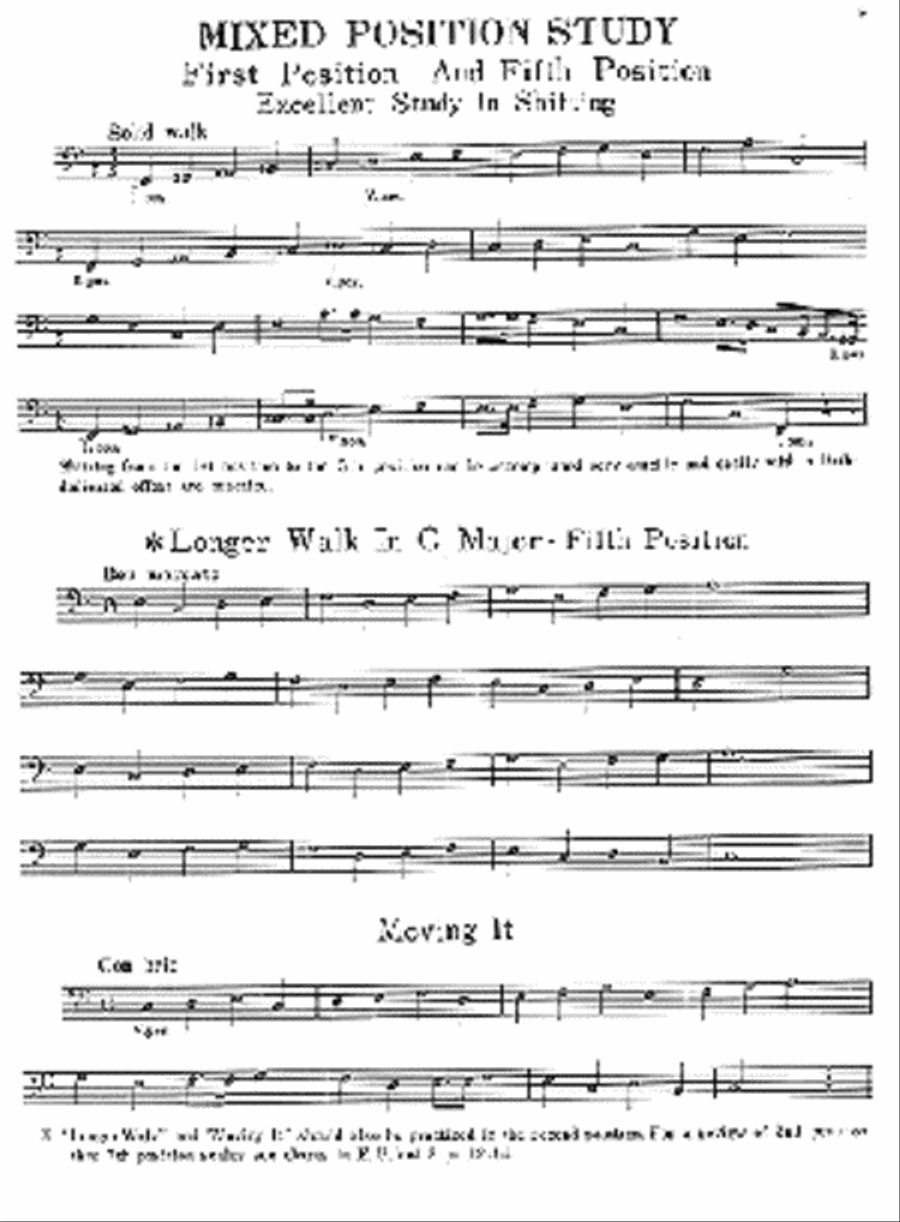 Electric Bass Position Studies Classical Guitar scores gallery preview page 6