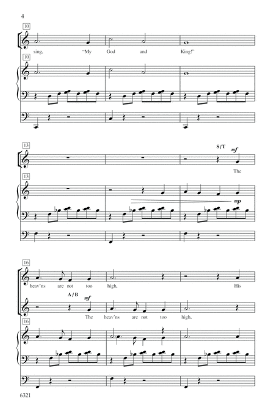 Let All the World in Every Corner Sing 2-Part scores gallery preview page 3