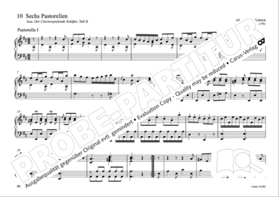 Pastoral music for organ, vol. 2: Germany, Bohemia, Austria, South Tyrol Organ Solo scores gallery preview page 41