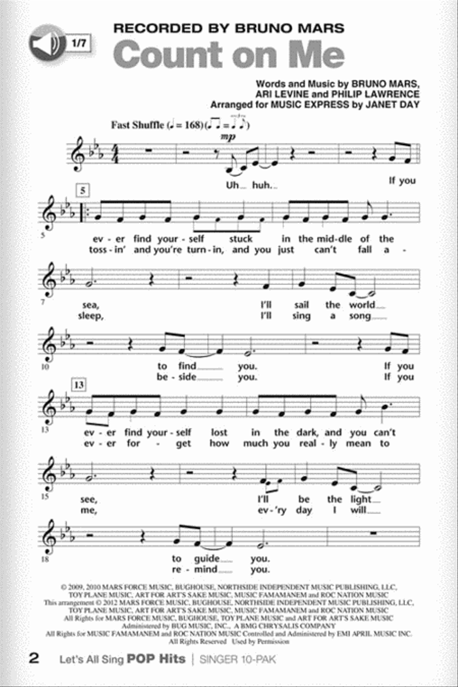 Let's All Sing Pop Hits Choir scores gallery preview page 3
