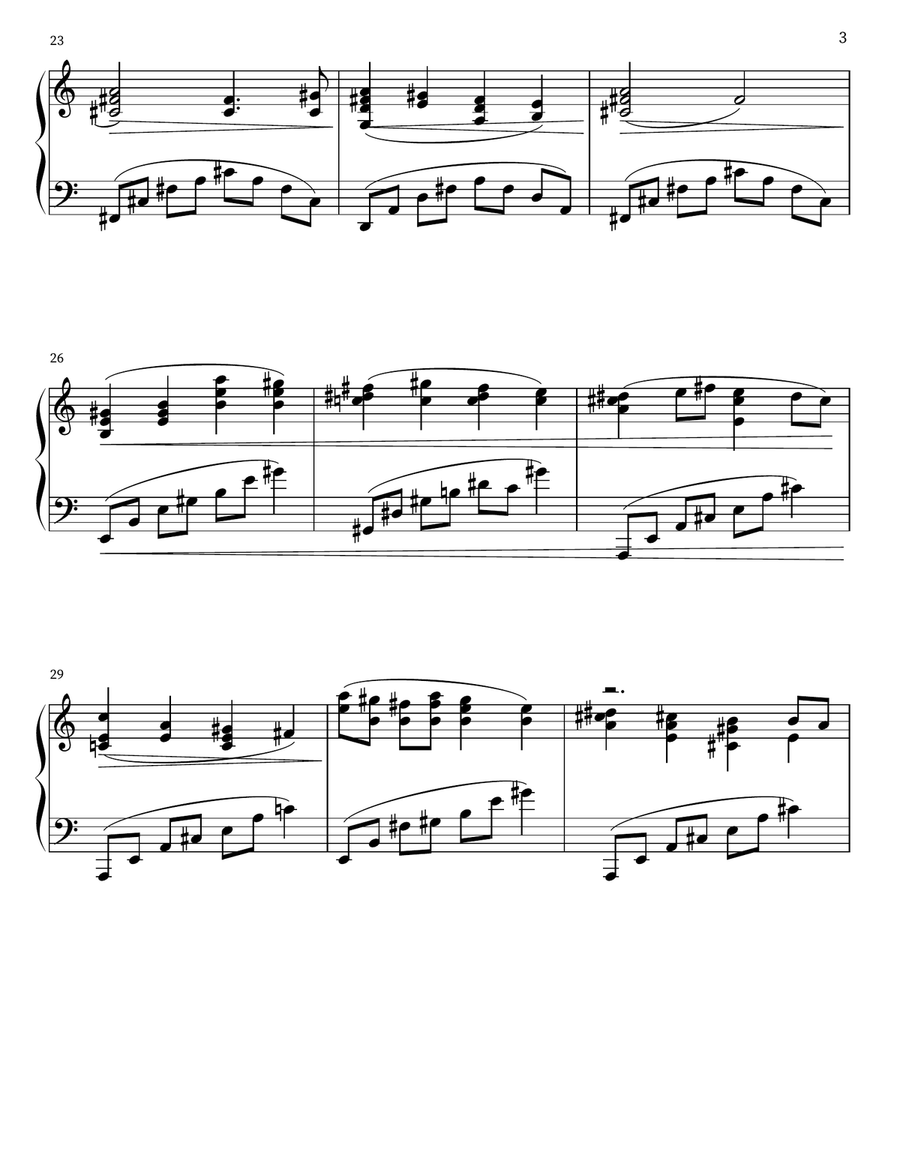 One Last Wish Piano Solo scores gallery preview page 3