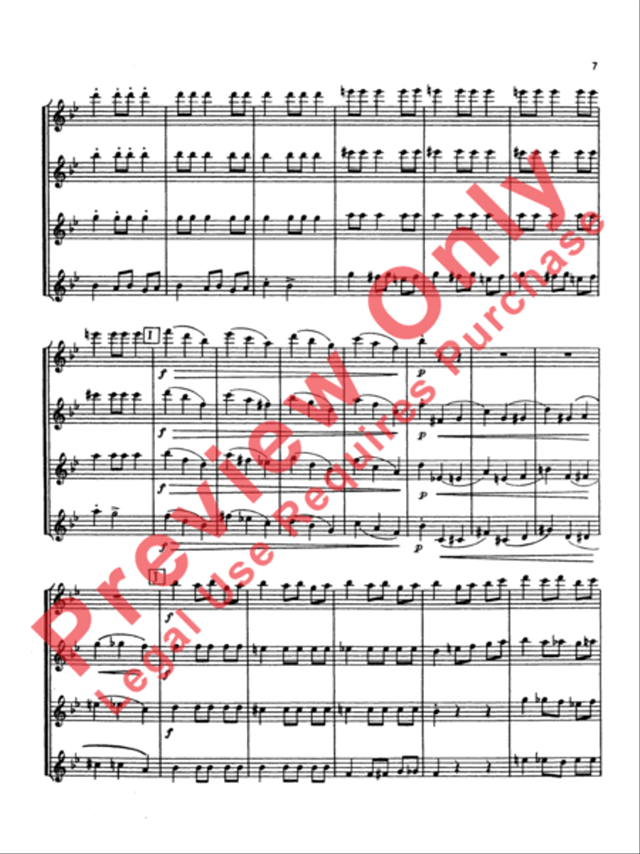 Scherzo Brilliante Flute Quartet scores gallery preview page 8
