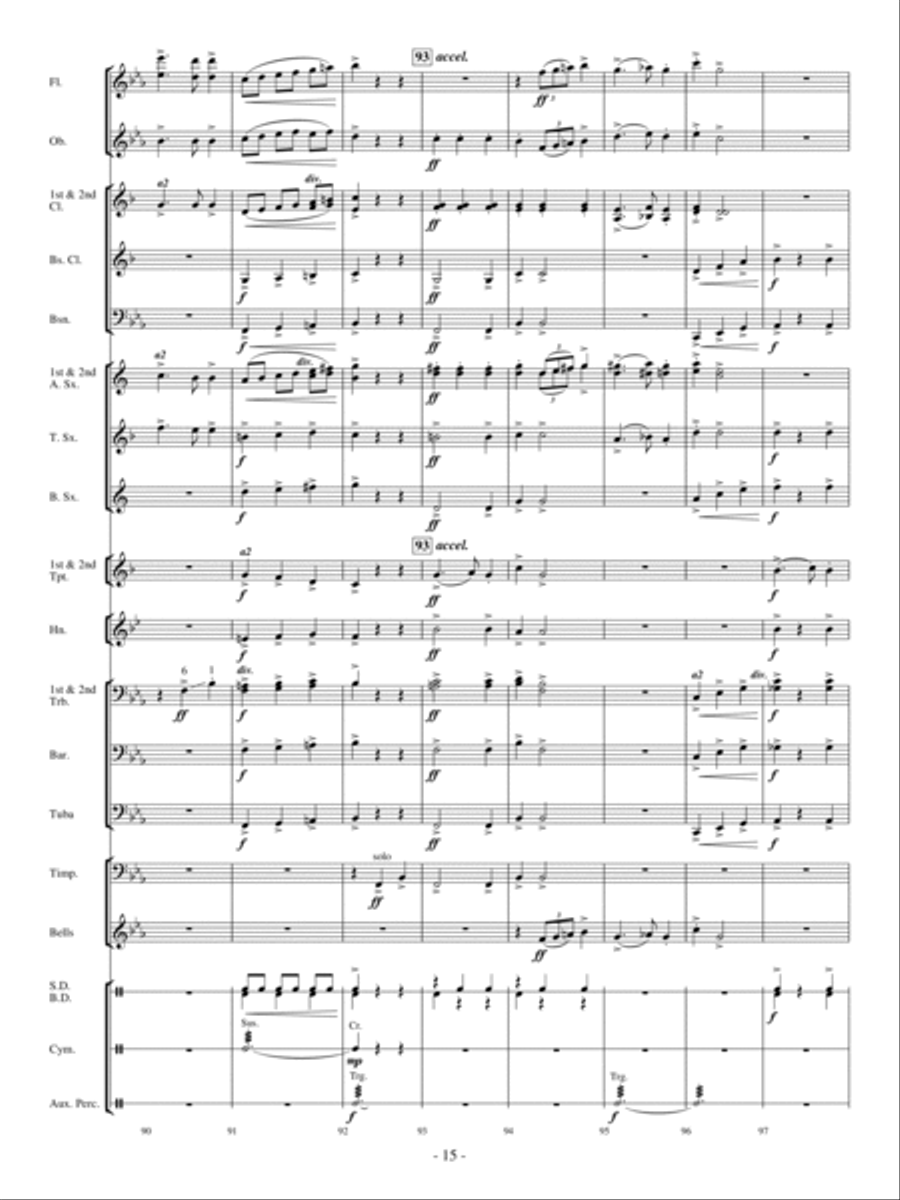 A Crazy, Mixed-Up Opera Concert Band scores gallery preview page 14