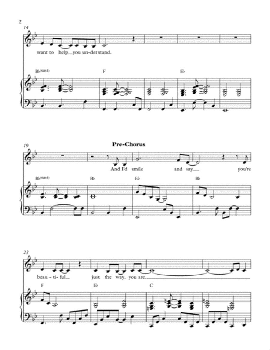 Just The Way You Are Just The Way You Are Voice scores gallery preview page 2