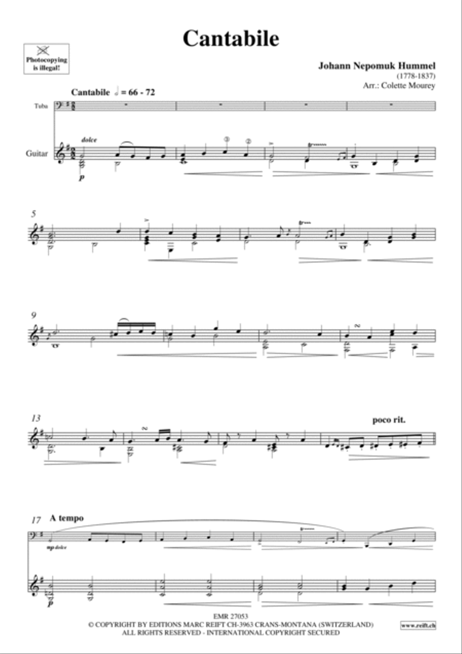 Cantabile Tuba scores gallery preview page 3