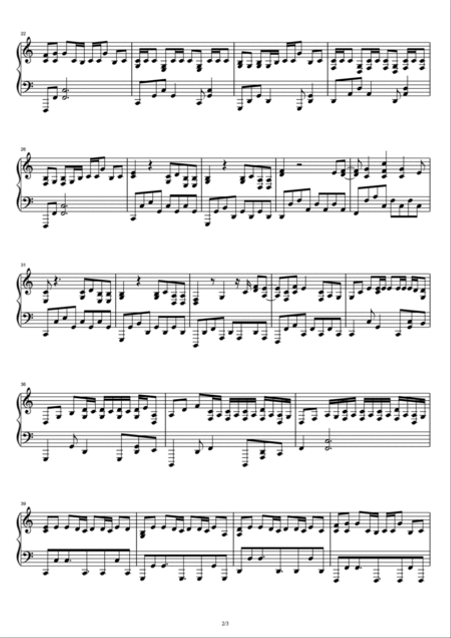 Wish You Were Sober Wish You Were Sober Piano Solo scores gallery preview page 2