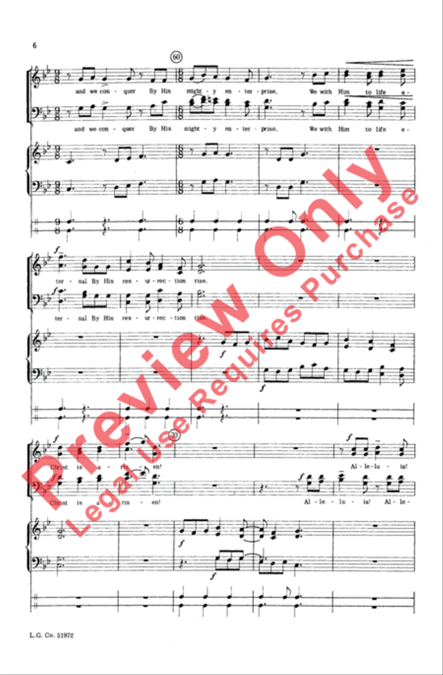 His Spirit Leads On 4-Part scores gallery preview page 6