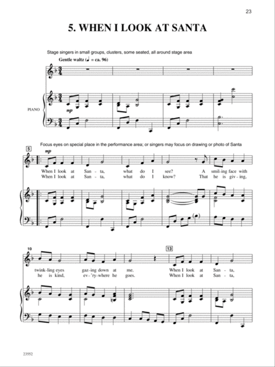 Twas the Night Before Christmas - Director's Score Unison Choir scores gallery preview page 4