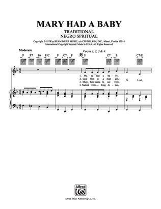 Mary Had A Baby