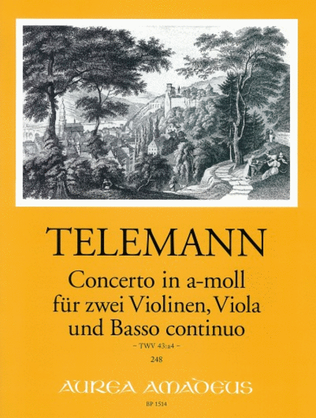 Book cover for Concerto in A minor TWV43:a4