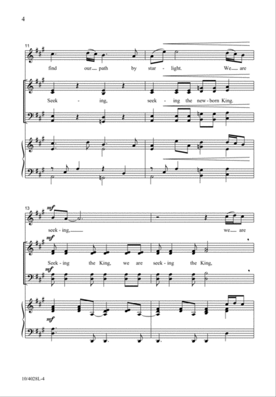 Seeking the King 4-Part scores gallery preview page 5