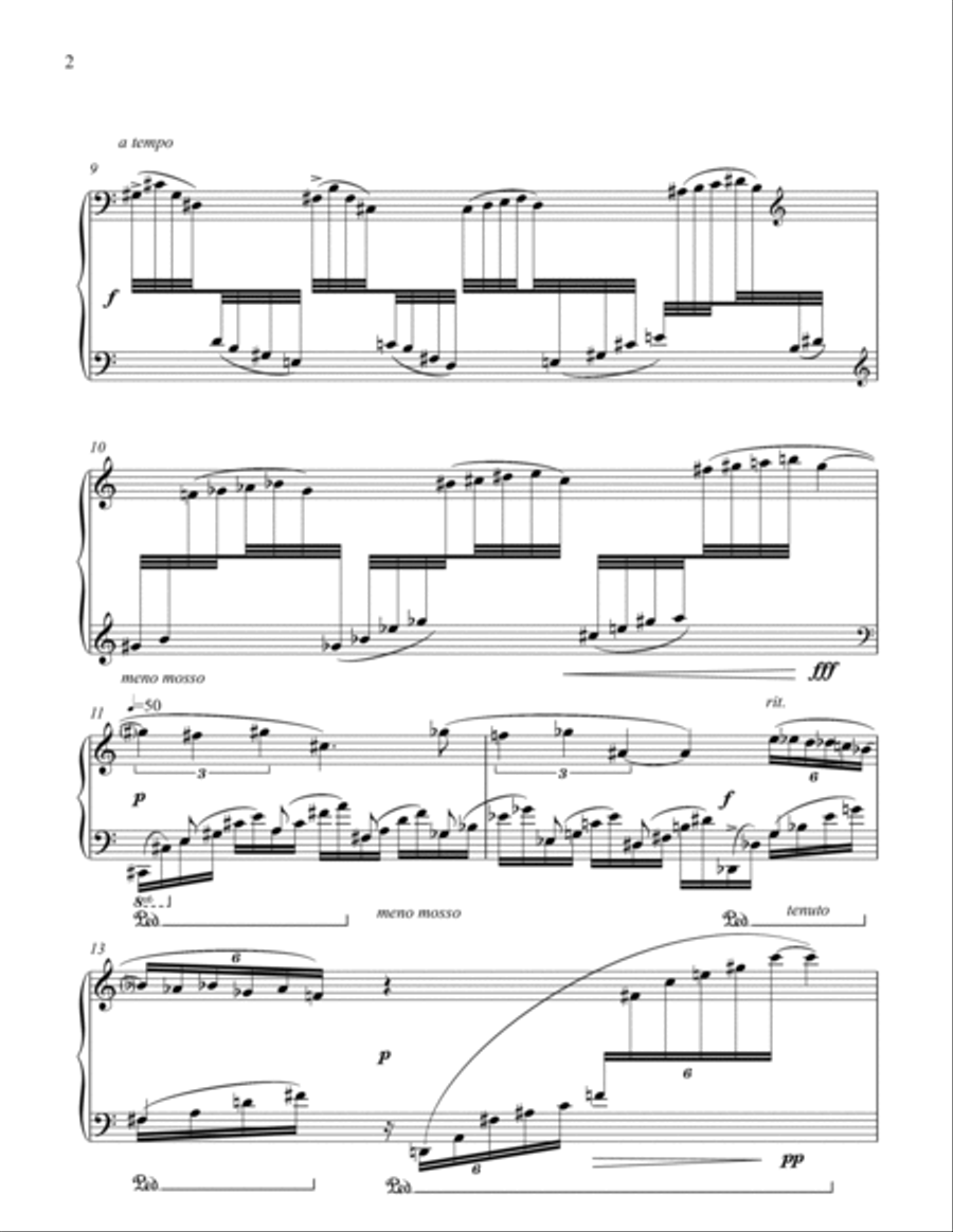 Nine Nocturnes for solo piano Piano Solo scores gallery preview page 5