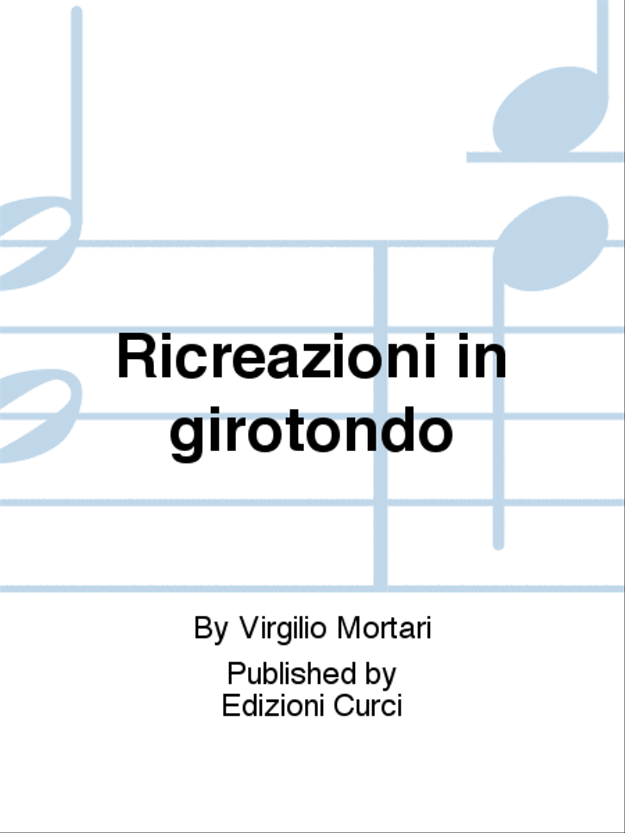 Ricreazioni in girotondo Ricreazioni in girotondo Piano Duet scores gallery preview page 1