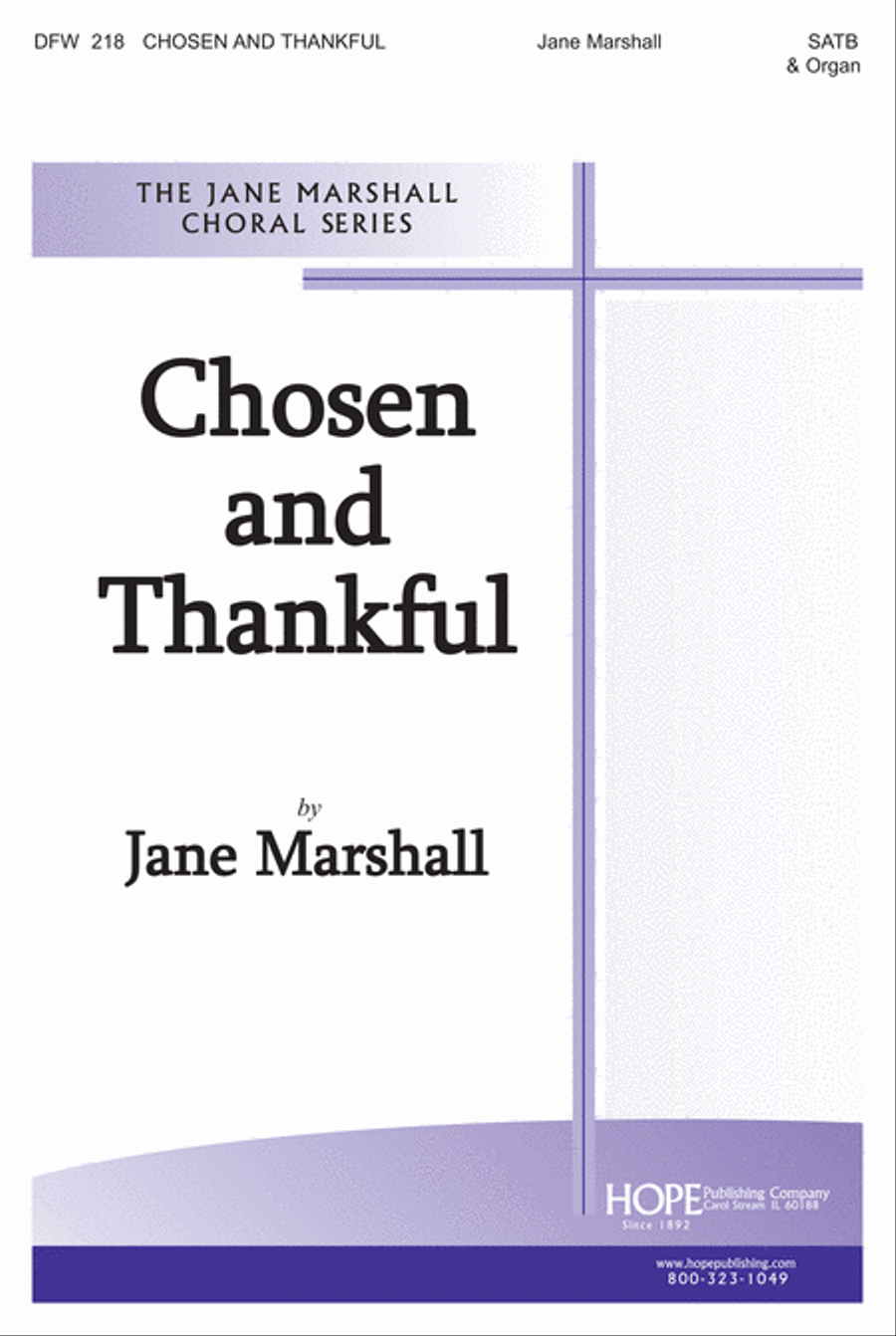 Chosen and Thankful 4-Part scores gallery preview page 1