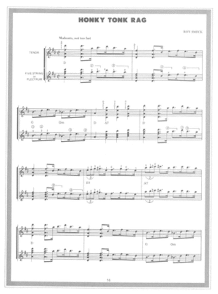 Ragtime Banjo For Tenor or Plectrum Banjo Banjo scores gallery preview page 2