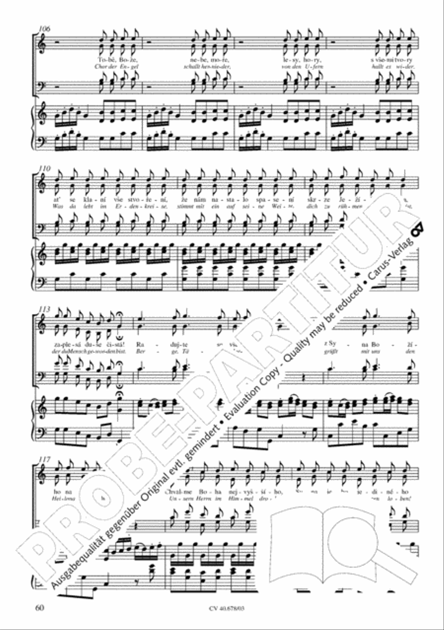 Missa pastoralis bohemica 4-Part scores gallery preview page 61