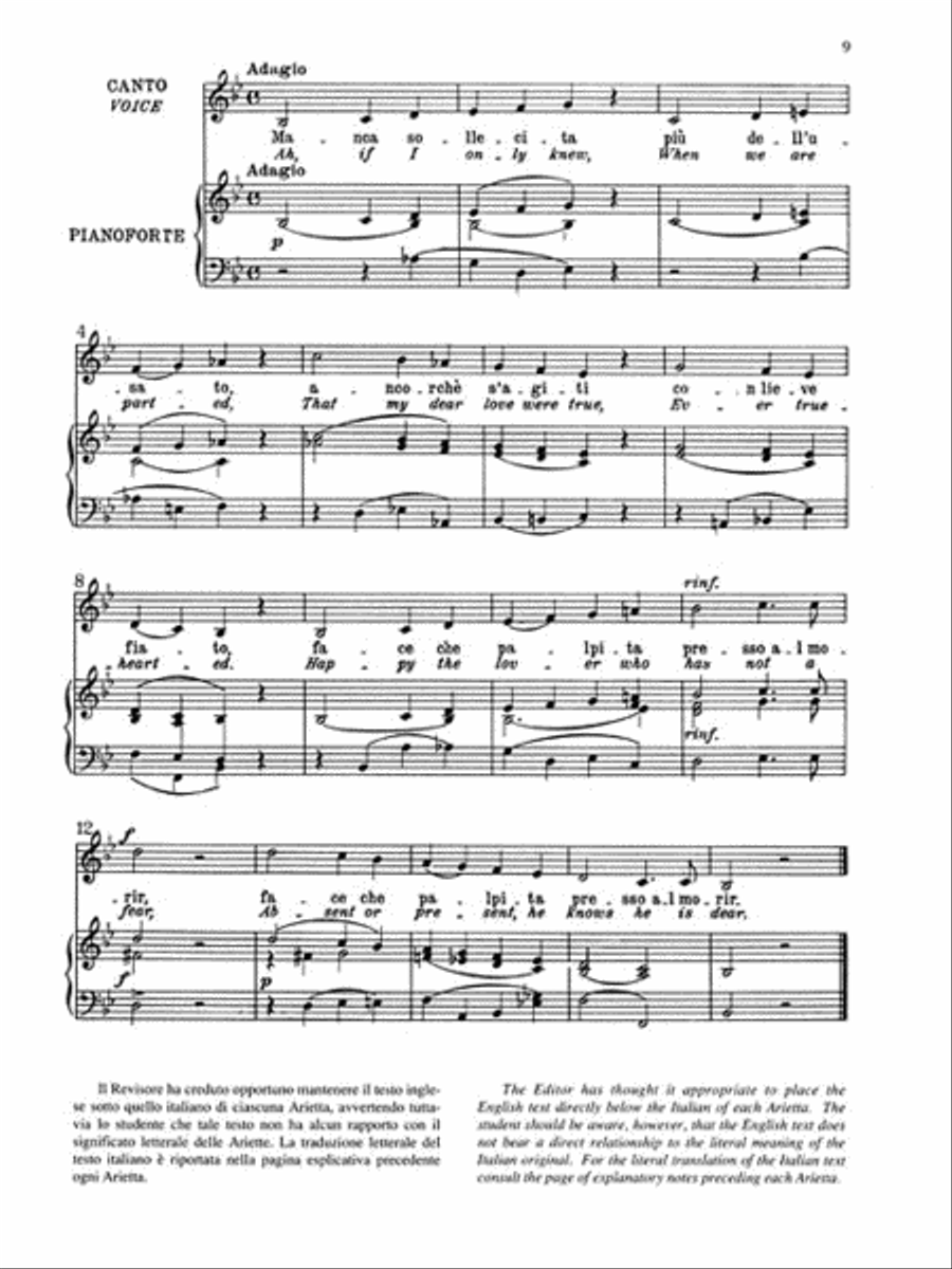 Practical Vocal Method (Vaccai) - Low Voice Low Voice scores gallery preview page 4