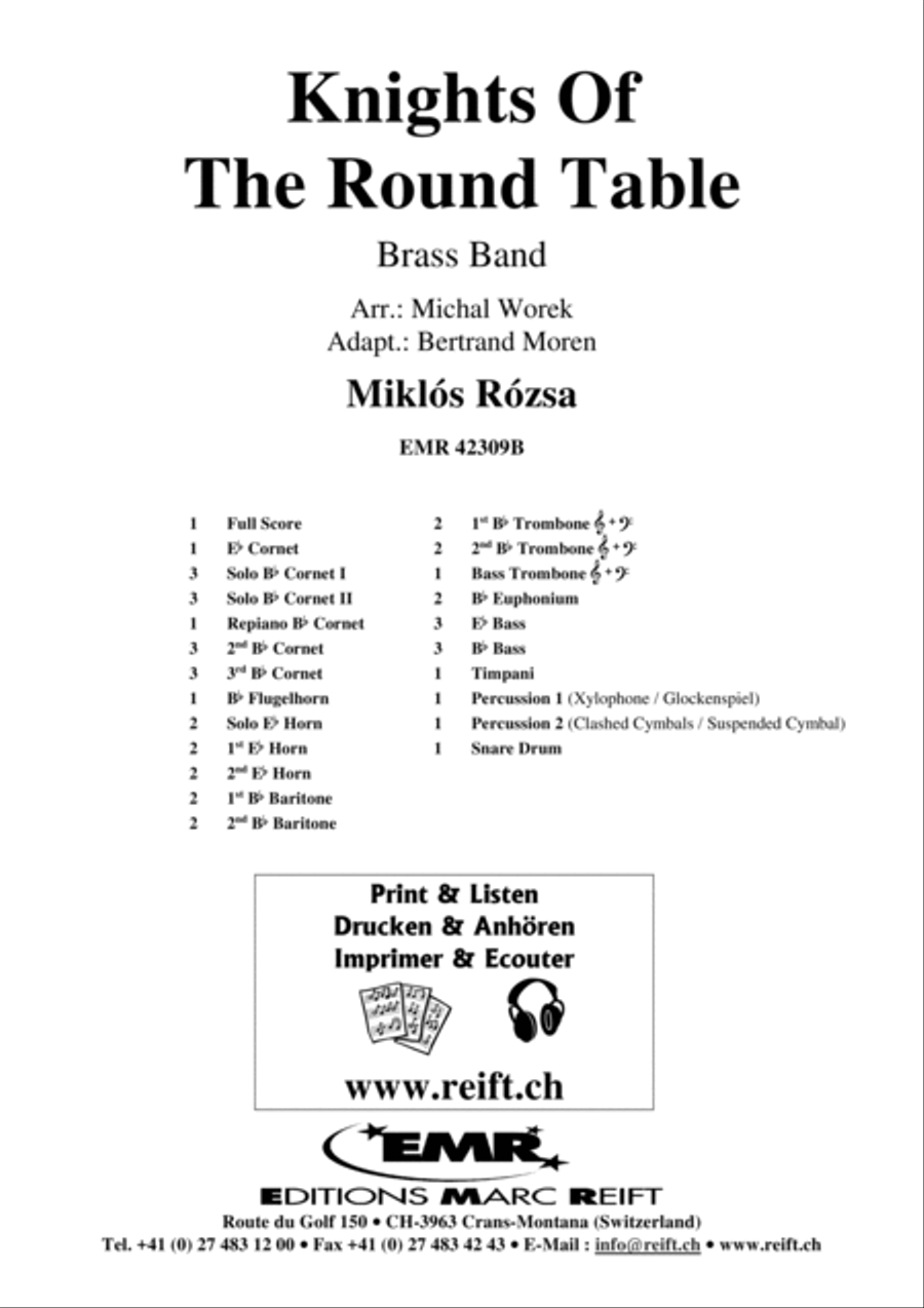 Knights Of The Round Table Brass Band scores gallery preview page 2