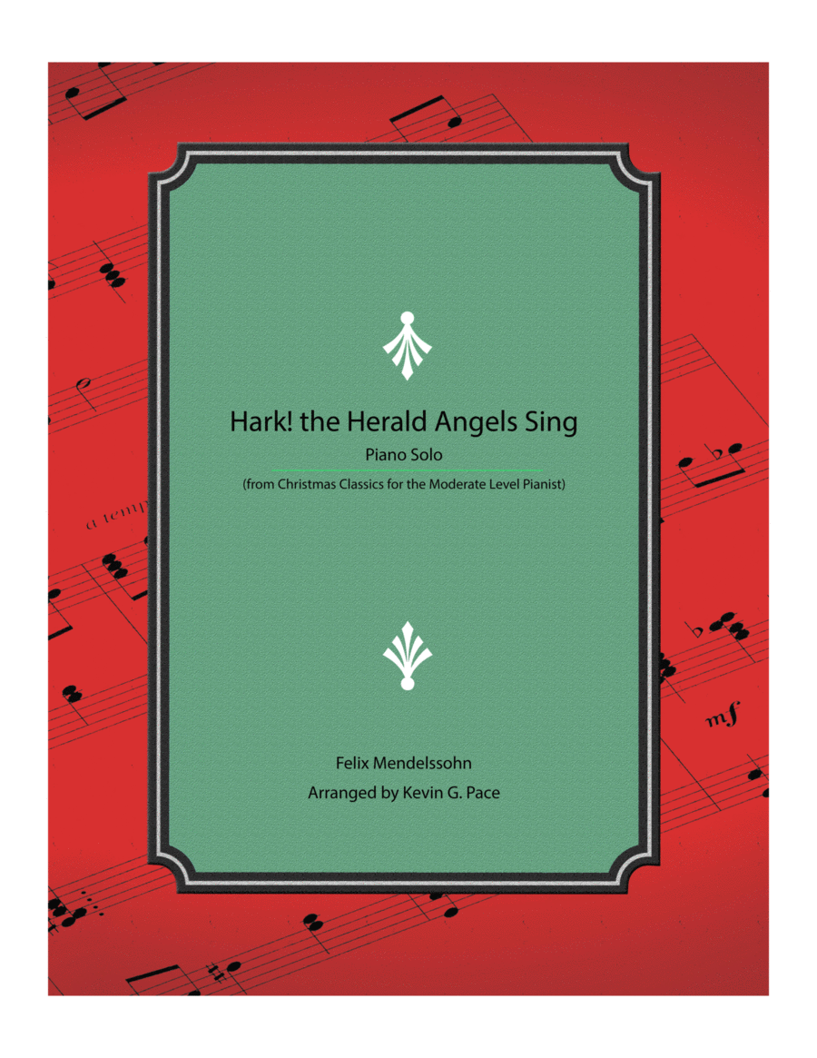 Hark! the Herald Angels Sing - moderate level piano solo Piano Solo scores gallery preview page 1