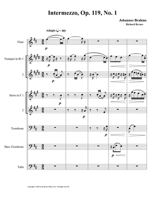 Intermezzo, Op. 119, No. 1 (Brass Septet + Flute)
