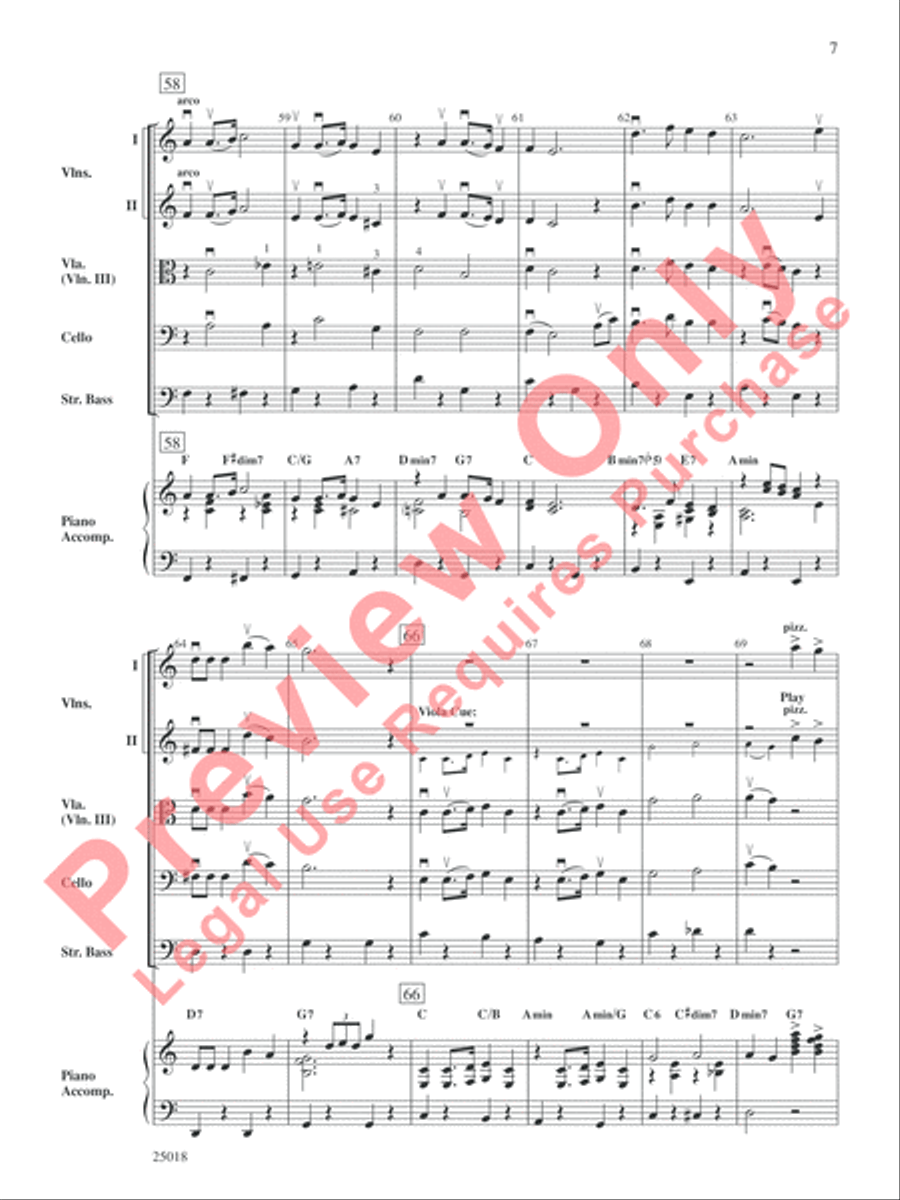 Chitty Chitty Bang Bang String Orchestra scores gallery preview page 8