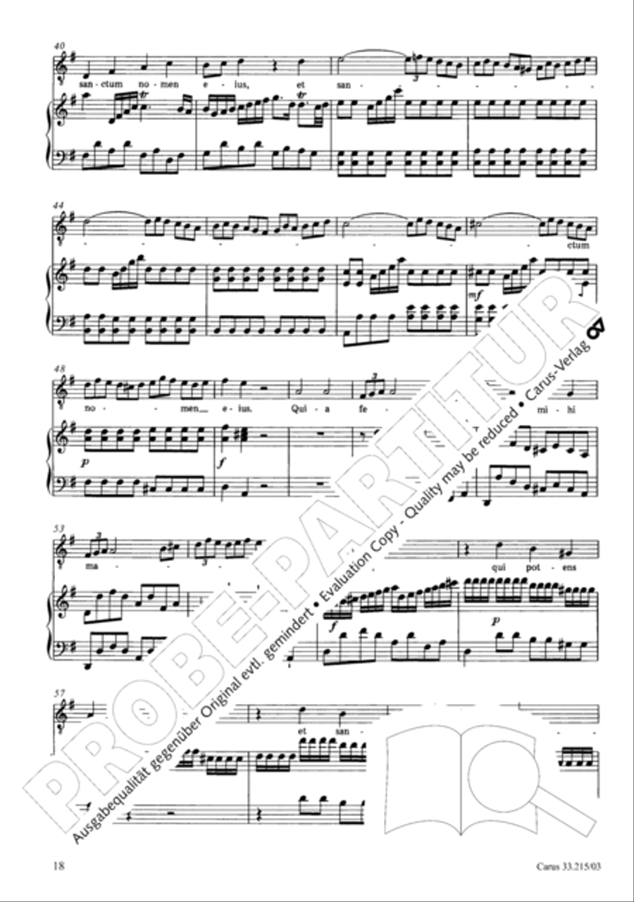Magnificat 4-Part scores gallery preview page 19