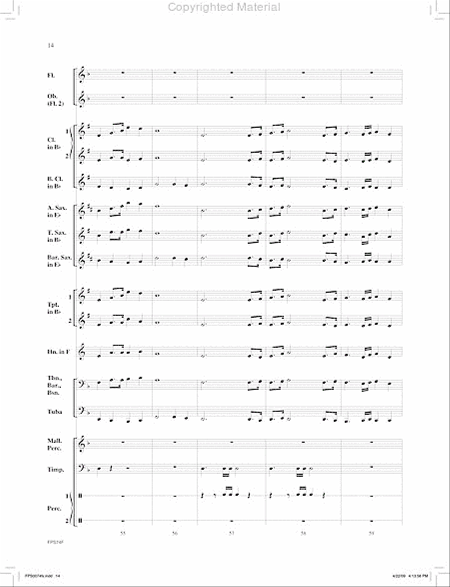 March of the Machines Concert Band scores gallery preview page 15