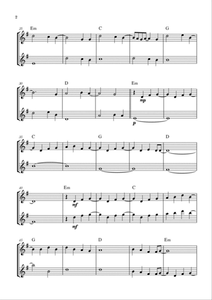 Love Is Gone Love Is Gone Woodwind Duet scores gallery preview page 2