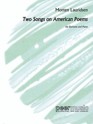 Book cover for 2 Songs on American Poems