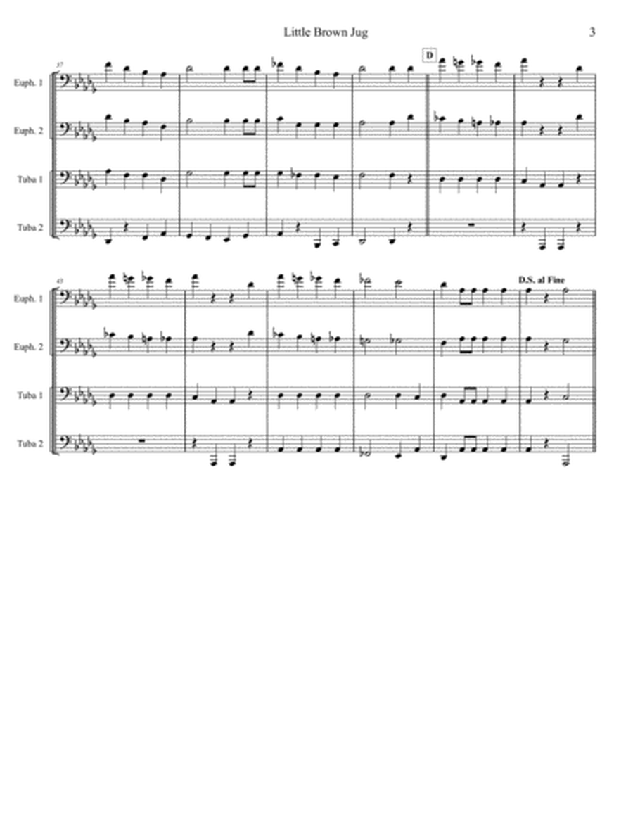 Little Brown Jug - Tuba/Euphonium Quartet image number null